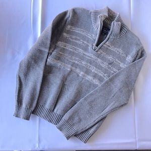 Kids Nautica 1/4 Zip Pullover Sweater Grey